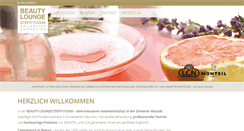 Desktop Screenshot of beautylounge-dresden.eu
